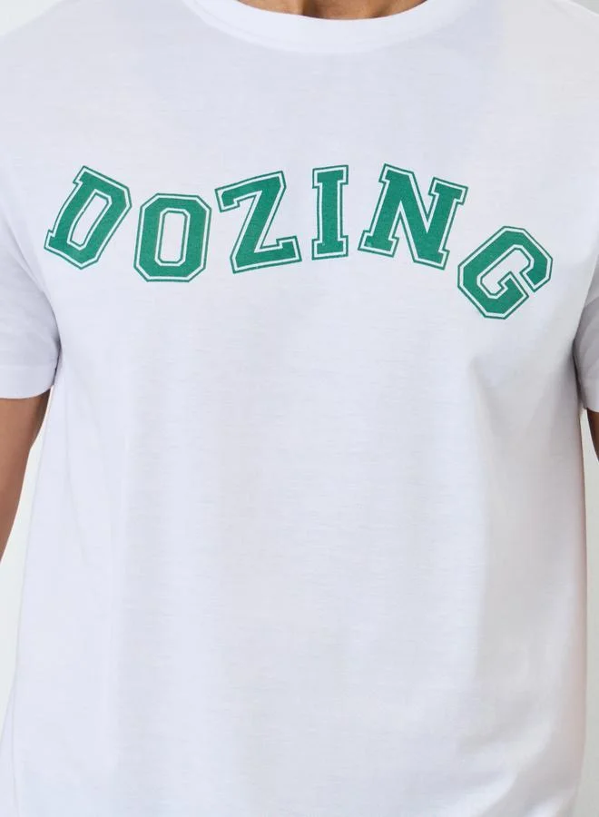 Styli  Men Cotton Printed T-Shirt and Shorts Set for Men | Best Price UAE